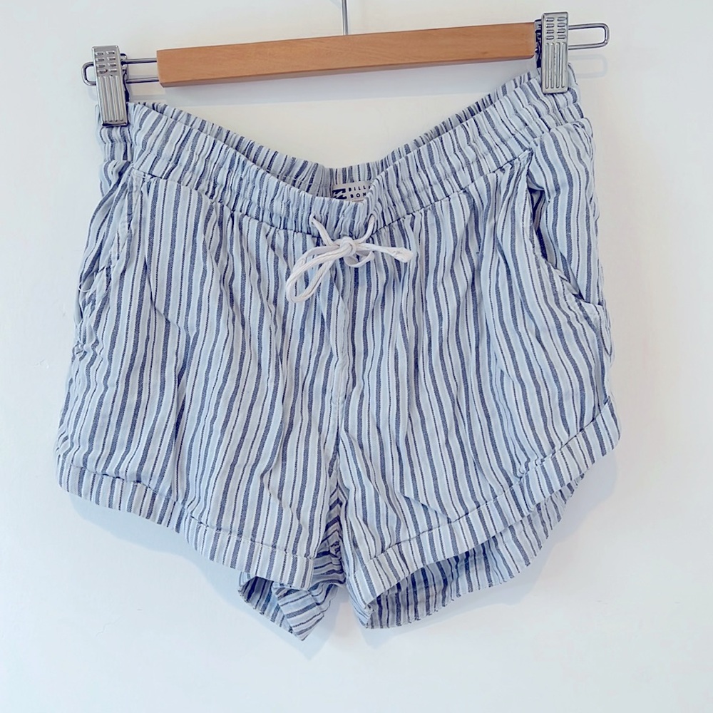 Blue striped billabong shorts